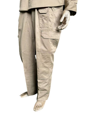 Khaki Military Cargo Pants for Outdoor Combat Polyester Cotton