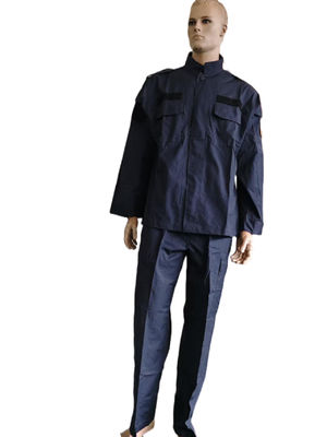 Tear Resistant Dark Blue Military Army Uniform With Secure Pockets Waterproof