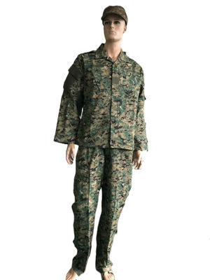 Woodland Camo ACU Jacket and Pants Nylon Cotton 50 / 50 Camouflage Army Clothes