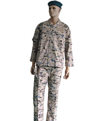 ACU Military Field Training Uniform Twill And Rip Stop Fabric Cotton Polyester Material