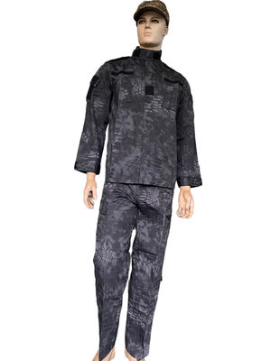 Durable ACU Black Camo Military Uniform Tactical Uniform Outdoor Combat Training Suit