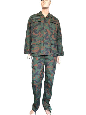 Woodland Camo Functional BDU Military Uniform For Combat And Outdoor Activity