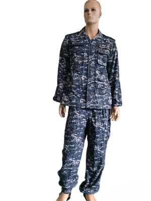 Digital Blue Camouflage BDU Military Uniform Army Military Uniform 65 Polyester 35 Cotton