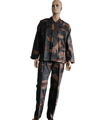 BDU Military Camo Jacket And Pants Set 65% Polyester 35% Cotton Tactical Workwear