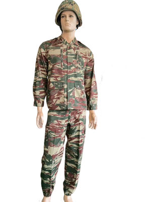 Ripstop / Twill Fabric French F2 Uniform In Lizard Camo French Military Uniform
