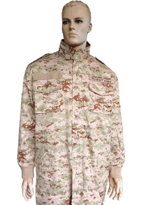 Customizable Military Jacket with Detachable Thermal Liner