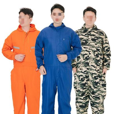 Industrial One Piece Work Clothes Blue Coverall Labor Protection Clothing Dust Proof