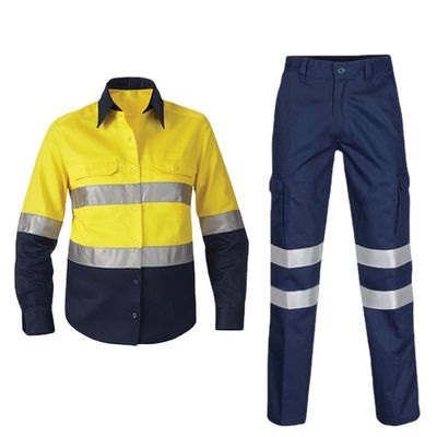 Reflective Strips Workwear Uniform For Construction Sites Labor Protection Clothing