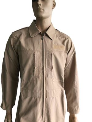 Fireproof Khaki One Piece Work Uniform Flame Retardant Suit