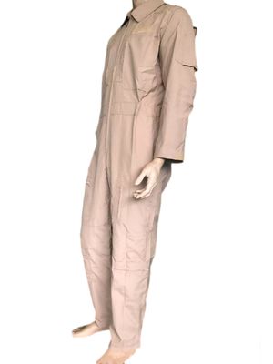 Fireproof Khaki One Piece Work Uniform Flame Retardant Suit