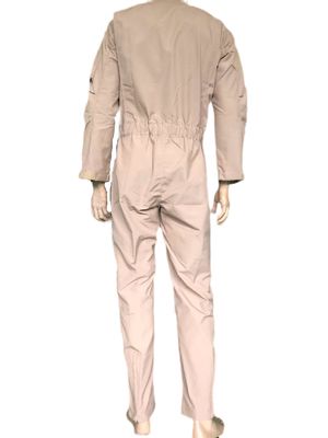 Fireproof Khaki One Piece Work Uniform Flame Retardant Suit