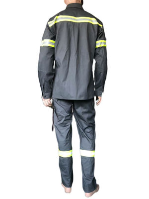 Men Fire Fighting Suit Waterproof Flame Retardant Emergency Rescue