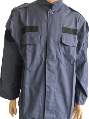 Tear Resistant Dark Blue Military Army Uniform With Secure Pockets Waterproof
