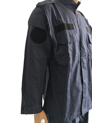 Tear Resistant Dark Blue Military Army Uniform With Secure Pockets Waterproof