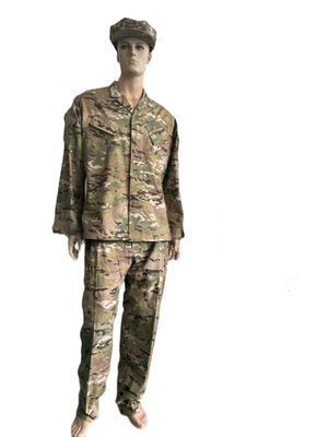 Nylon Cotton 50 / 50 Army ACU Uniform Set Customizable Camouflage Multicam ACU Uniform