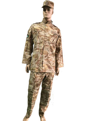 ACU Military Jacket And Pants 60 Cotton 40 Polyester / Twill Fabric Military Uniform Set