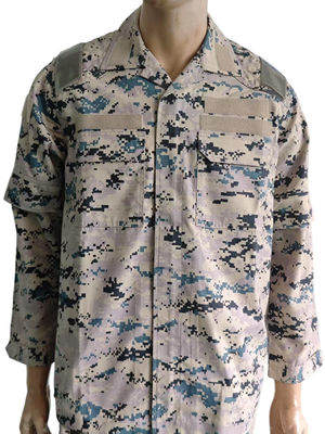 ACU Military Field Training Uniform Twill And Rip Stop Fabric Cotton Polyester Material