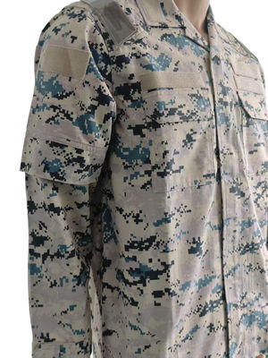 ACU Military Field Training Uniform Twill And Rip Stop Fabric Cotton Polyester Material