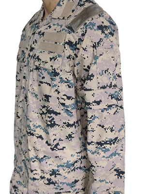 ACU Military Field Training Uniform Twill And Rip Stop Fabric Cotton Polyester Material