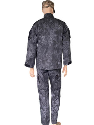 Durable ACU Black Camo Military Uniform Tactical Uniform Outdoor Combat Training Suit