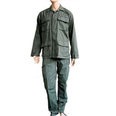 Ripstop BDU Military Uniform Polyester Cotton XS-3XL Army Green