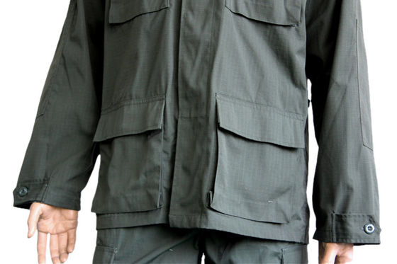 Ripstop BDU Military Uniform Polyester Cotton XS-3XL Army Green