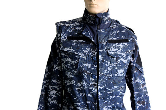 Blue Camouflage BDU Military Uniform Set for Kuwait Army XS-3XL