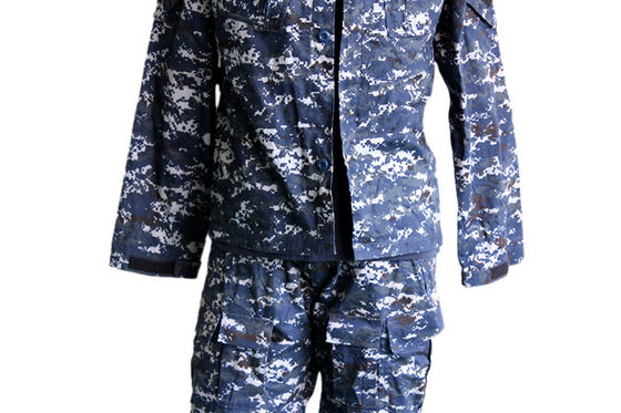 Blue Camouflage BDU Military Uniform Set for Kuwait Army XS-3XL