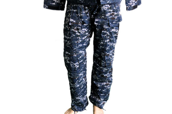 Blue Camouflage BDU Military Uniform Set for Kuwait Army XS-3XL