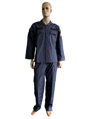 Navy Blue Nylon Cotton BDU Military Uniform Set S-4XL