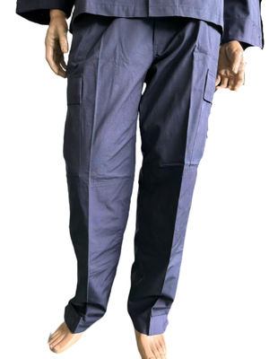 Navy Blue Nylon Cotton BDU Military Uniform Set S-4XL