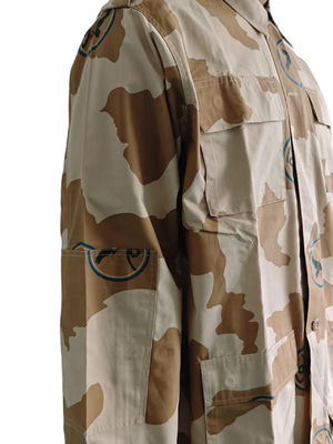 Digital Desert Camouflage Army Uniform BDU Set Polyester Cotton Outdoor Tactical Uniform