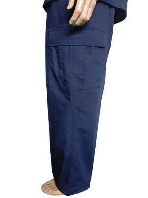 Custom Navy Blue BDU Military Uniform Set Polyester Cotton