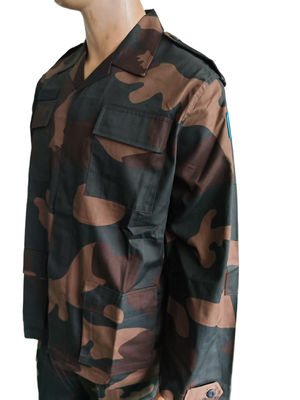 BDU Military Camo Jacket And Pants Set 65% Polyester 35% Cotton Tactical Workwear