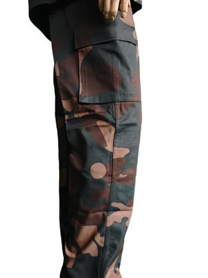 BDU Military Camo Jacket And Pants Set 65% Polyester 35% Cotton Tactical Workwear