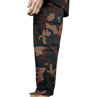 BDU Military Camo Jacket And Pants Set 65% Polyester 35% Cotton Tactical Workwear