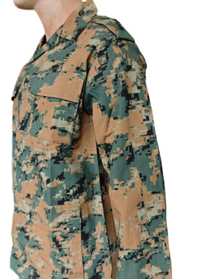 BDU Tactical Field Uniform Outdoor Hunting Ripstop Cotton Digital Woodland Camo Uniform