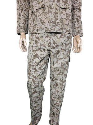 BDU Desert Digital Camo Training Uniform Set with Button Closure