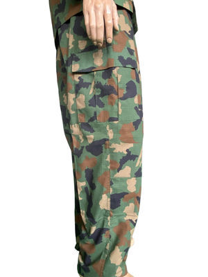 Outdoor BDU Military Uniform Breathable Camo Work Suit Polyester Cotton Fabric