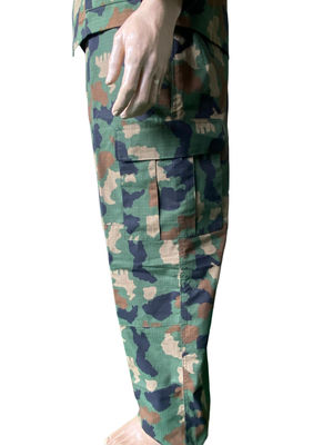 Outdoor BDU Military Uniform Breathable Camo Work Suit Polyester Cotton Fabric