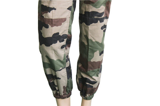 Functional French F2 Uniform Collared Camo Jacket And Trousers For Outdoor Activities