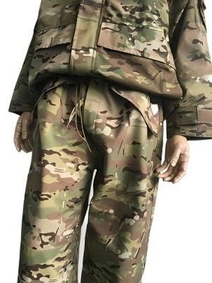 Military Tactical Fleece Jacket and Pants Set Waterproof Multicam