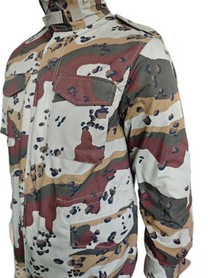M65 Camo Insulated Jacket With Metal Button And Zipper Closure Tactical Windbreaker Jacket