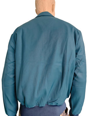 Blue Fabric Standard Military Issue Jacket With 2 Pockets Waterproof Breathable Polyester