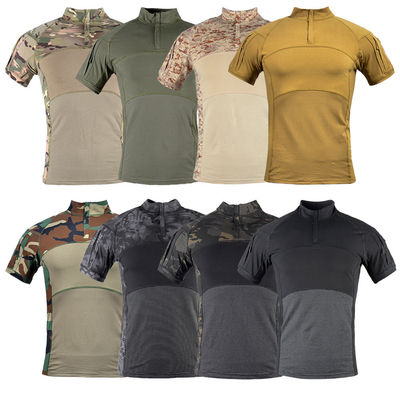Tactical Frog Combat Shirt 94% Cotton 6% Spandex Camouflage XS-3XL