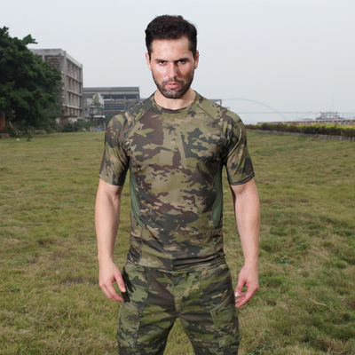 Men's Camouflage Tactical Combat Shirt Quick Dry Outdoor Sports