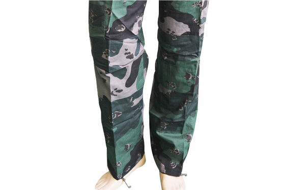 Polyester Cotton Police Security Uniform Woodland Camo Set