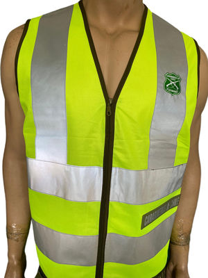 ANSI Certified High Visibility Safety Vest Fluorescent Yellow Reflective