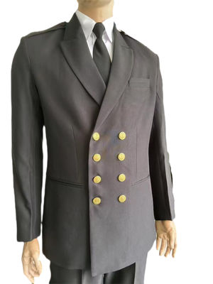 Classic Black Ceremonial Uniform 40 Polyester 60 Cotton Formal Military Uniform