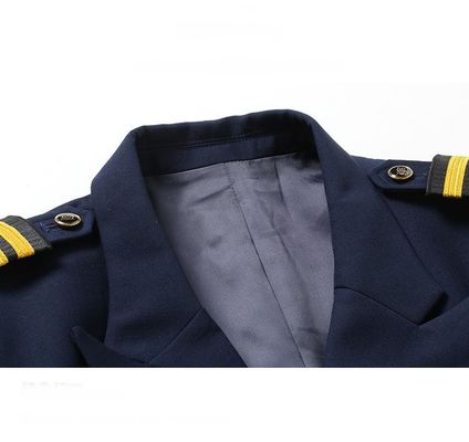 Dark Blue Navy Ceremonial Uniform 100% Polyester With Straight Legged Trousers